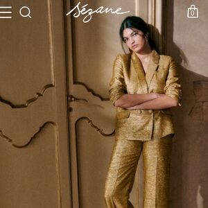 Sezane Pantalon Droit Carter
